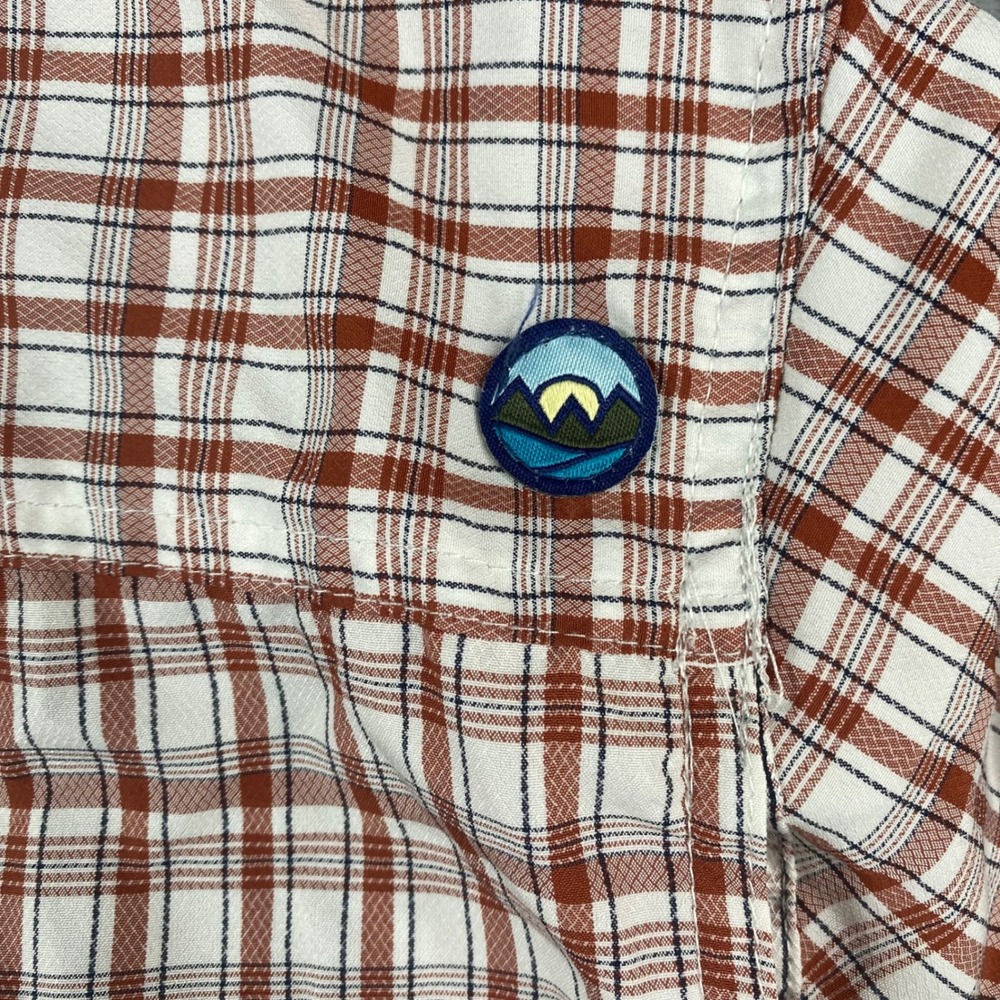 Wrangler Outdoor Mens Tall XLT Plaid Lightweight Breathable Button Down Shirt - Picture 9 of 16
